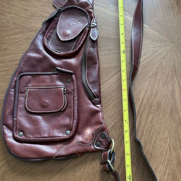 Vintage Anonimo Fiorentino Sling Leather Bag Limited Edition in Cognac / Italy - Picture 12 of 13